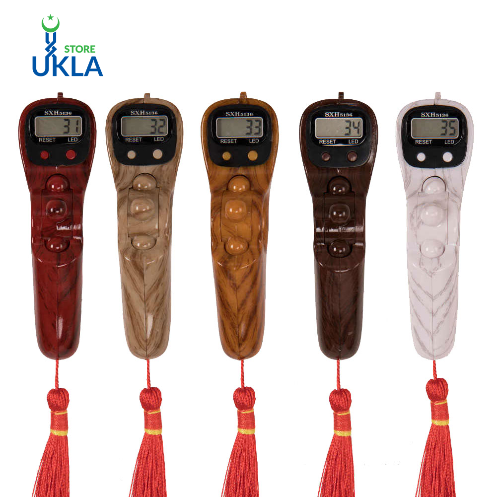 Digital Rosary Counter With Beads – Misbaha With LED Light – Hand Tally Scroll -Tasbeeh Counter – Stress Relaxation