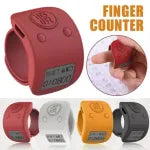 Mini Digital LCD Electronic Finger Ring Hand Tally Counter Tasbeeh | 9 Digit Prayer Rechargeable