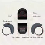 Mini Digital LCD Electronic Finger Ring Hand Tally Counter Tasbeeh | 9 Digit Prayer Rechargeable