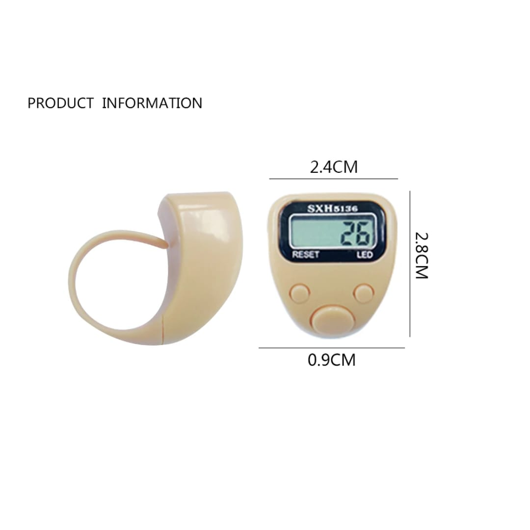 Electronic Ring Tally Counter – Digital Tasbih Prayer Beads