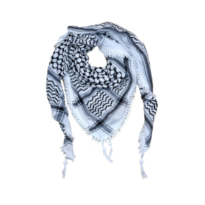 Original Palestinian Kufiya – Black & White