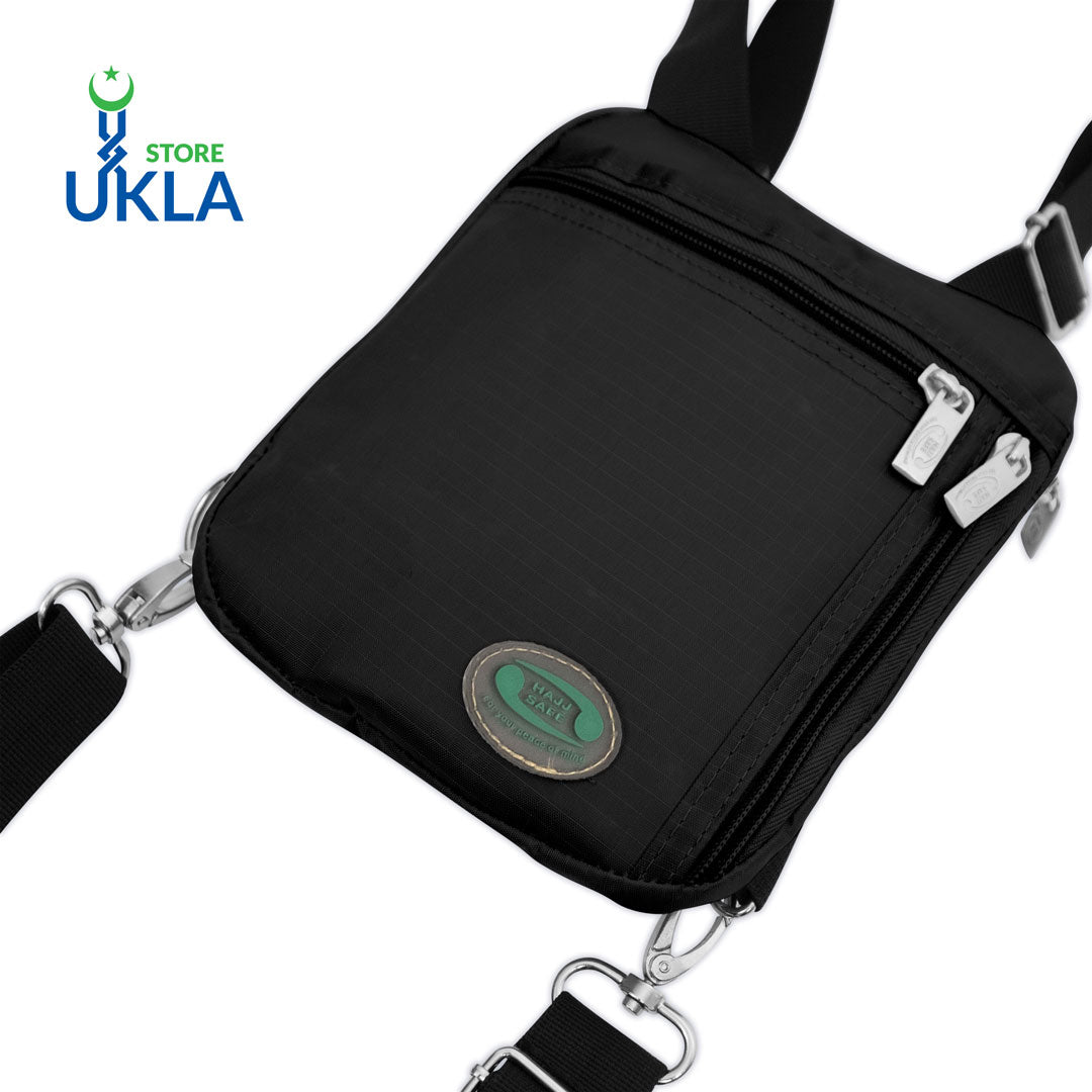 Crossbody Travel Bag – Secure Multi-Pocket Shoulder Bag-Black