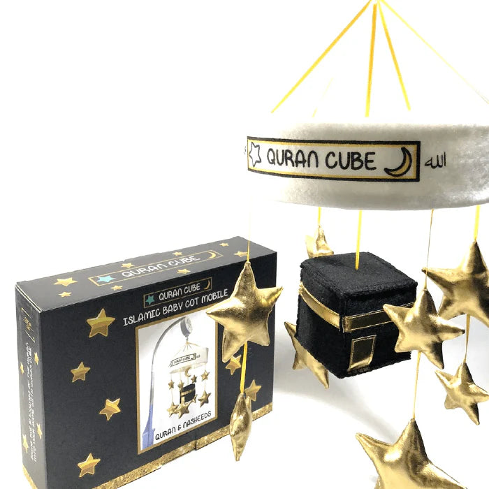 Baby Cot Mobile - Kaaba - Stars & Moon - Islamic Quran Speaker & Nasheeds Muslim Gift